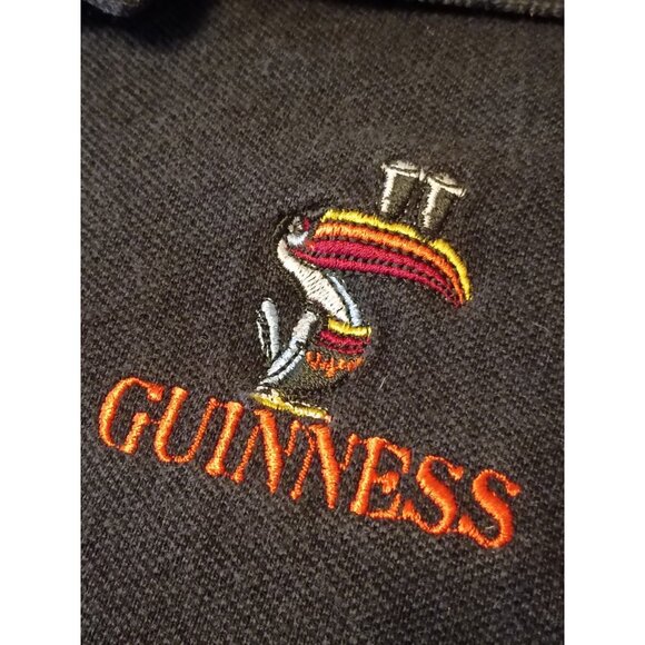 Guinness Beer Polo Shirt Men's XXL Toucan Embroidered Beer Logo - Picture 2 of 5